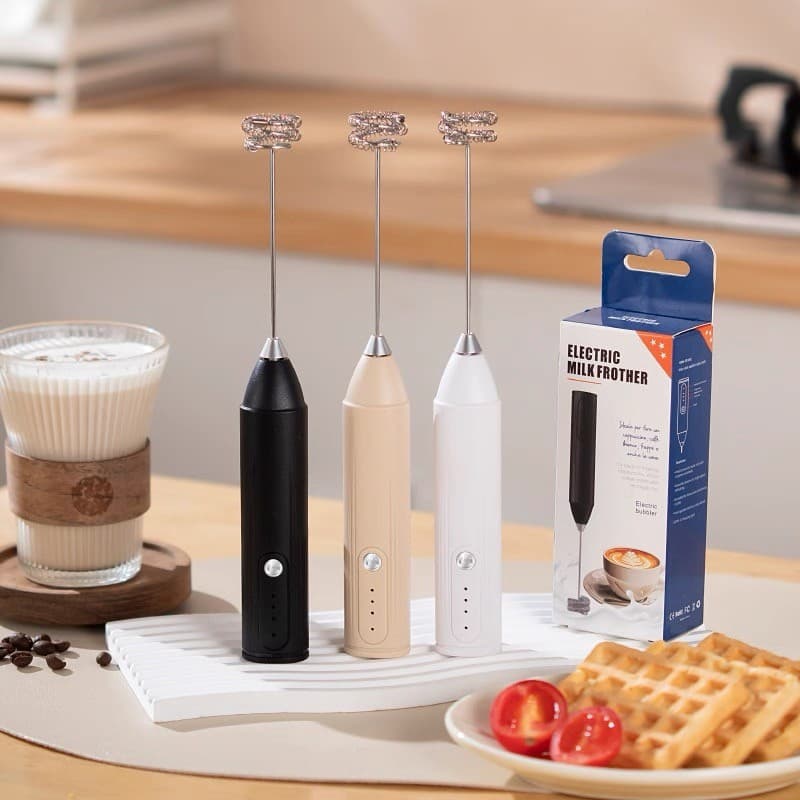 Espumador de Leite Elétrico – Mixer Portátil para Café e Bebidas