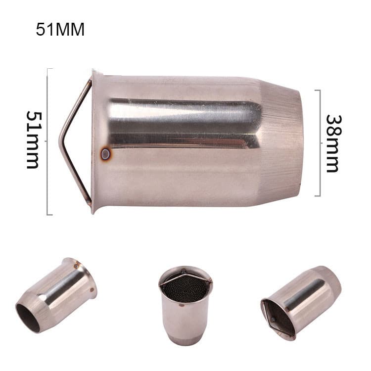 51MM 60MM Entrada Universal Tubo De Escape Da Motocicleta Silenciador Inserção Removível Catalisador DB Assassino