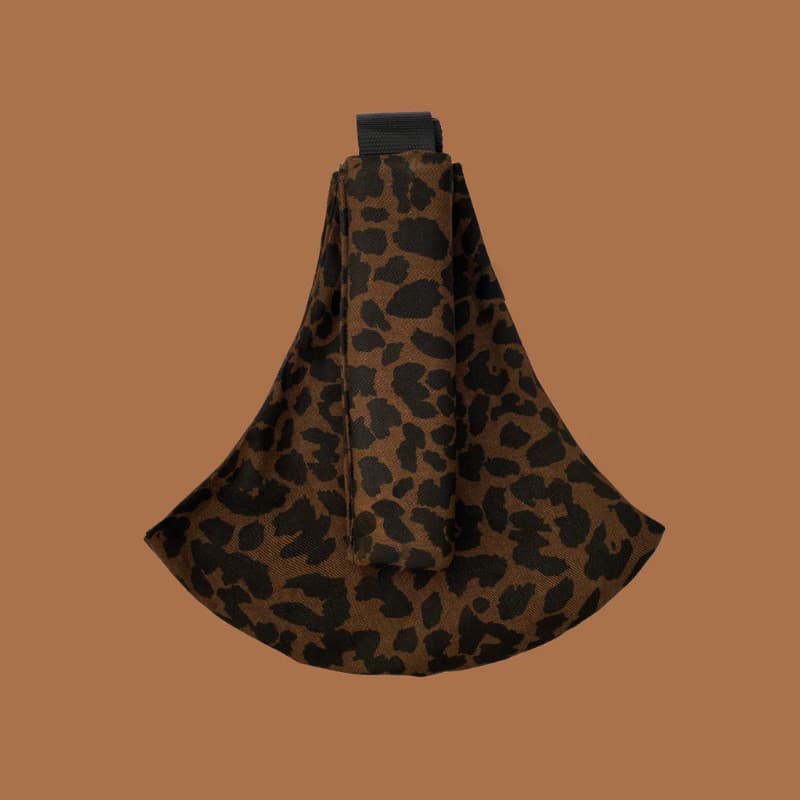Porta-Bebês Com Padrão Leopardo Simples Frontal Portátil Tipo Abraço Costas Bebê Fora Do Banqueta De Cintura Artefato