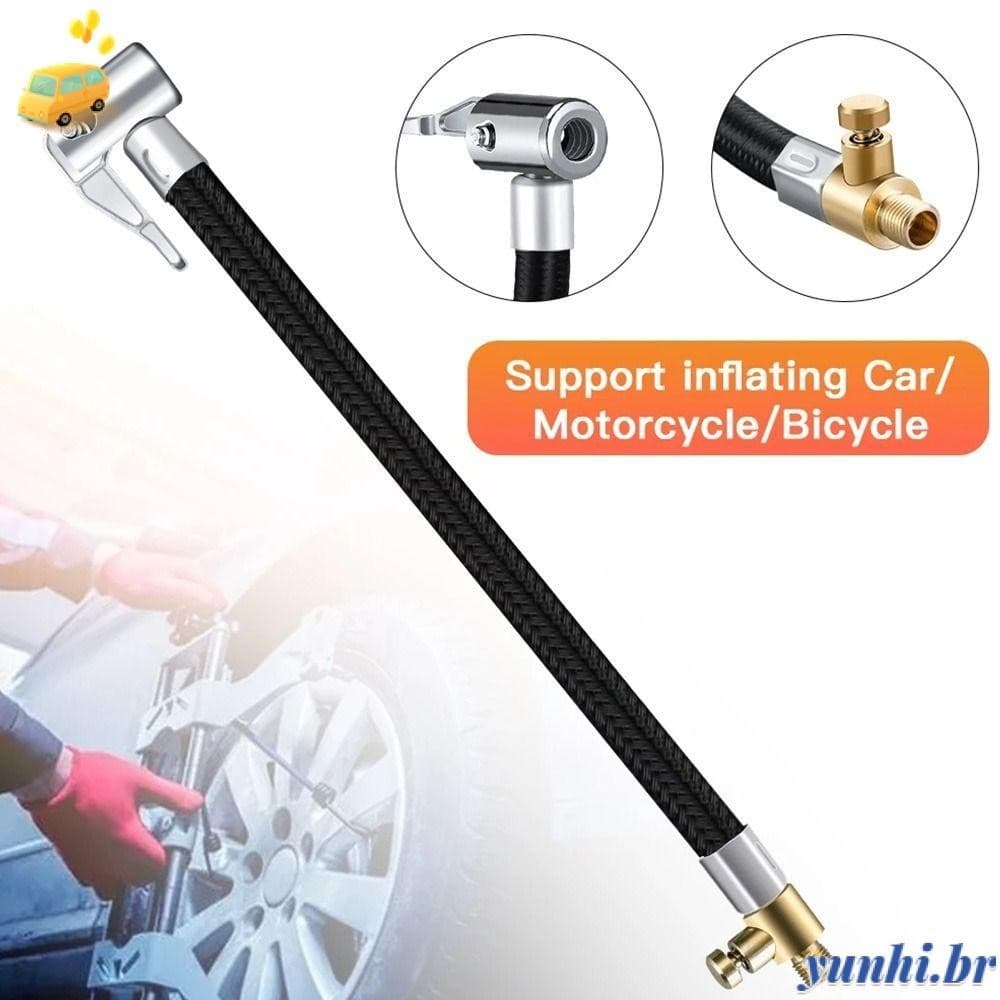 YUNHI Conexão De Pneus Para Inflador Mangueira De Travamento Ferramentas De Reparo Bomba De Ar Tubo De Extensão
