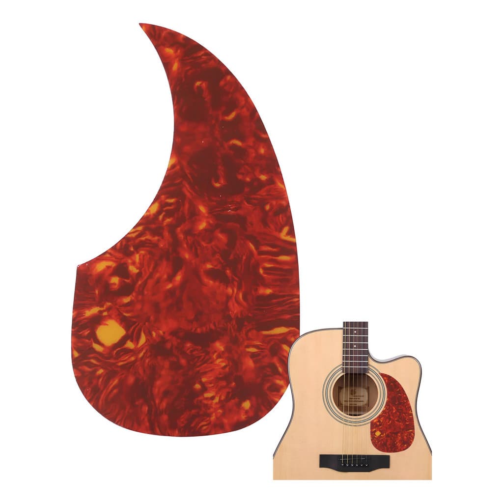 Escudo para Violão Folk Jumbo Classico Aço Nylon Gota Bordo