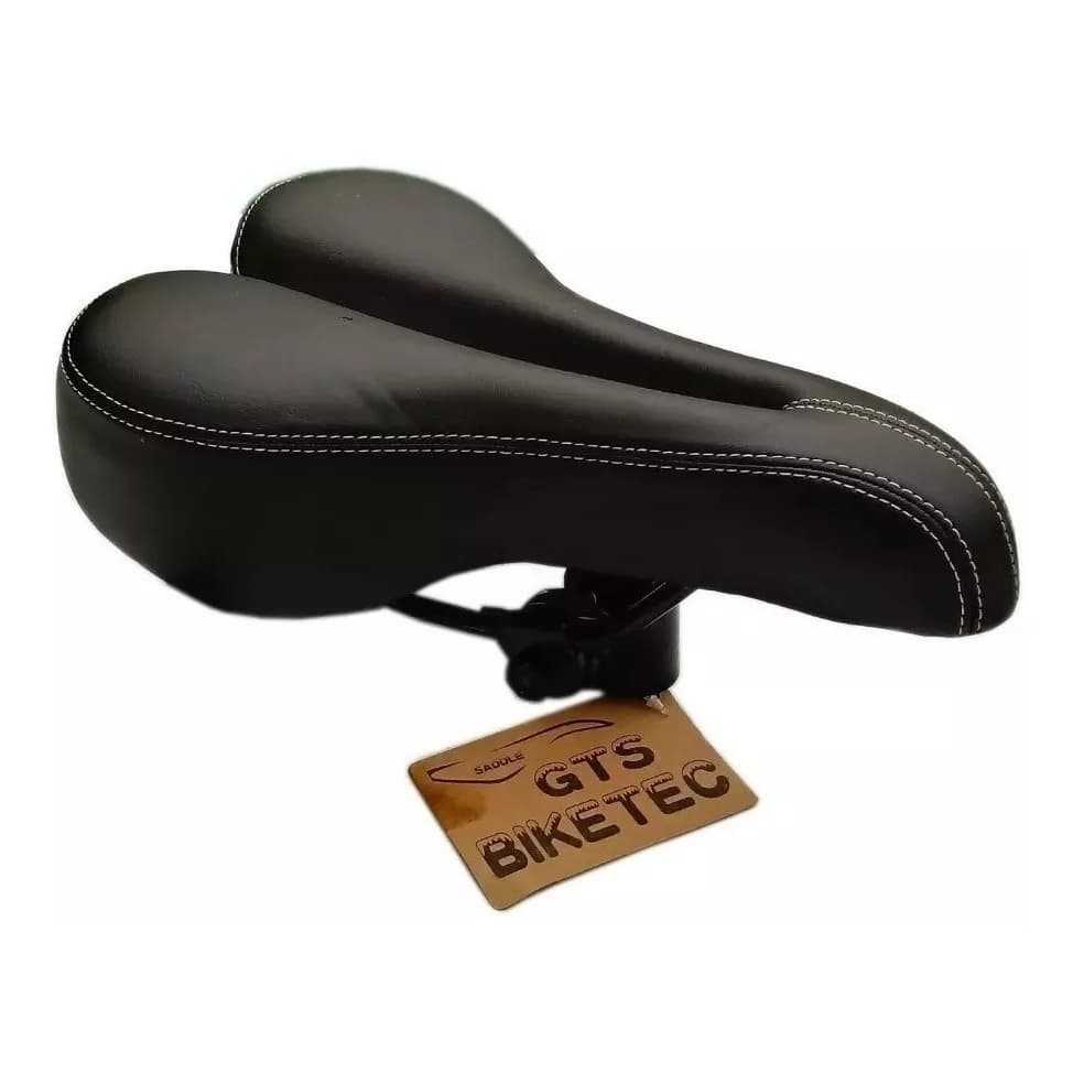 SELIM VAZADO GTS BIKETEC MTB PRETO COM CARRINHO CONFORTO
