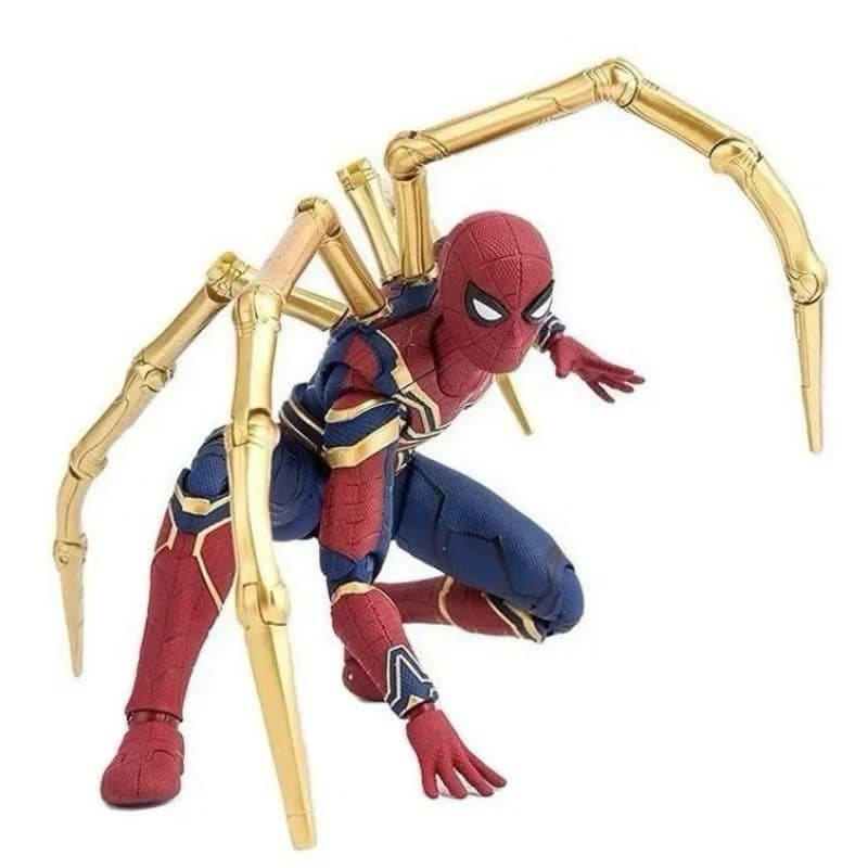 Boneco Homem Aranha Com Garras Novo Uniforme Do Aranha De Ferro Vingadores Colecionável