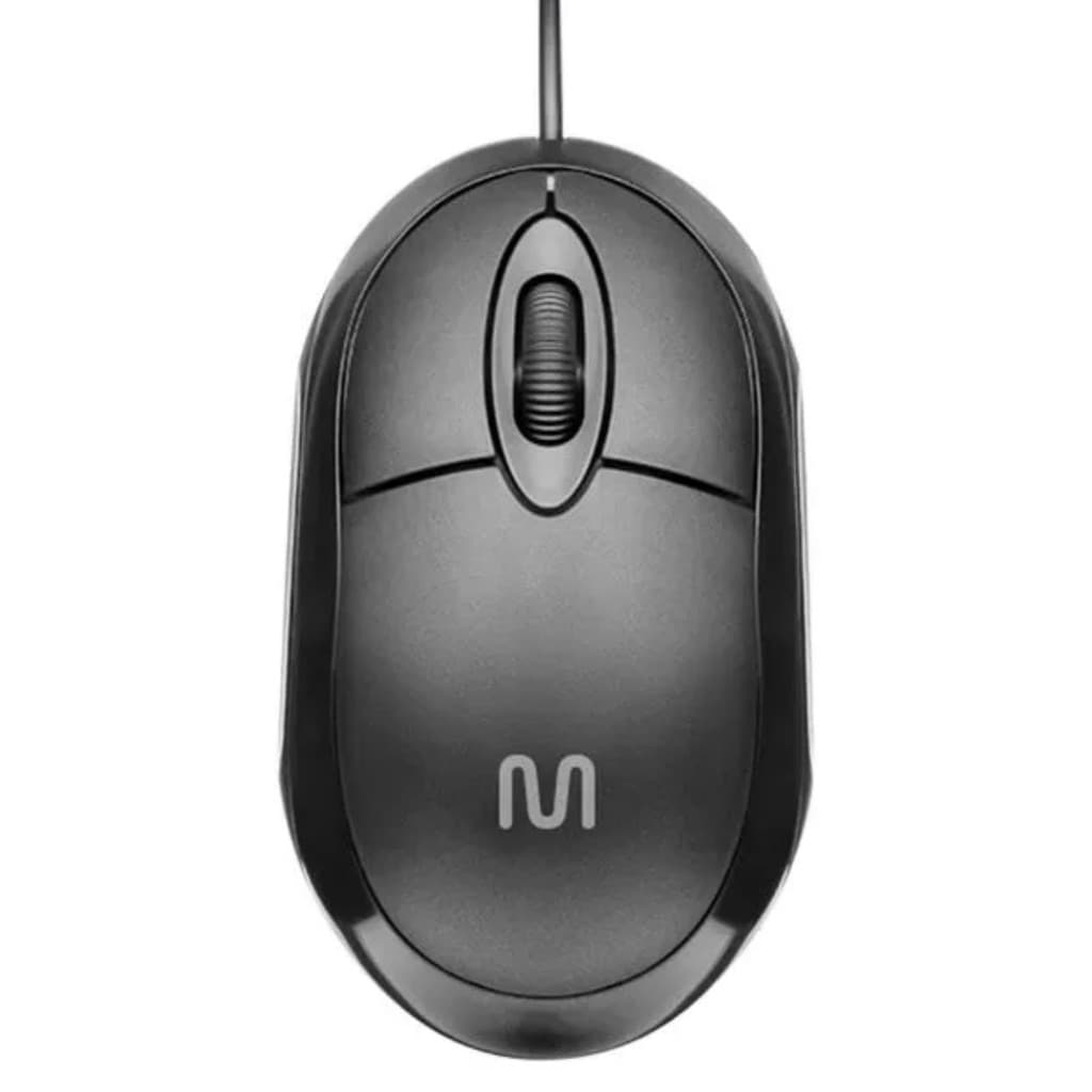 Mouse com fio Preto Classic Box Óptico USB 1200dpi MO300 - Multi