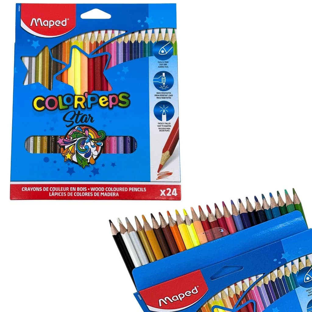 Lápis De Cor Color'Peps 24 Cores Maped