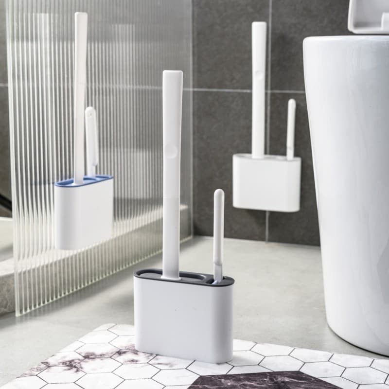 Escova 2 em 1 de Silicone Quadrada Multiuso para Vaso Sanitário

