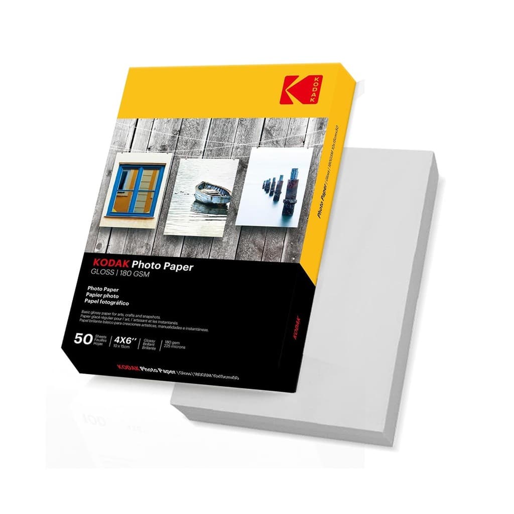 Papel Fotográfico Kodak Glossy / Brilho 180g 10x15 50 Folhas