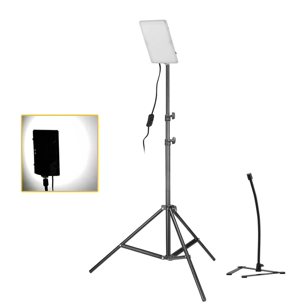 Kit Iluminador Led 20w + Tripé regulável 2 metros braço articulável