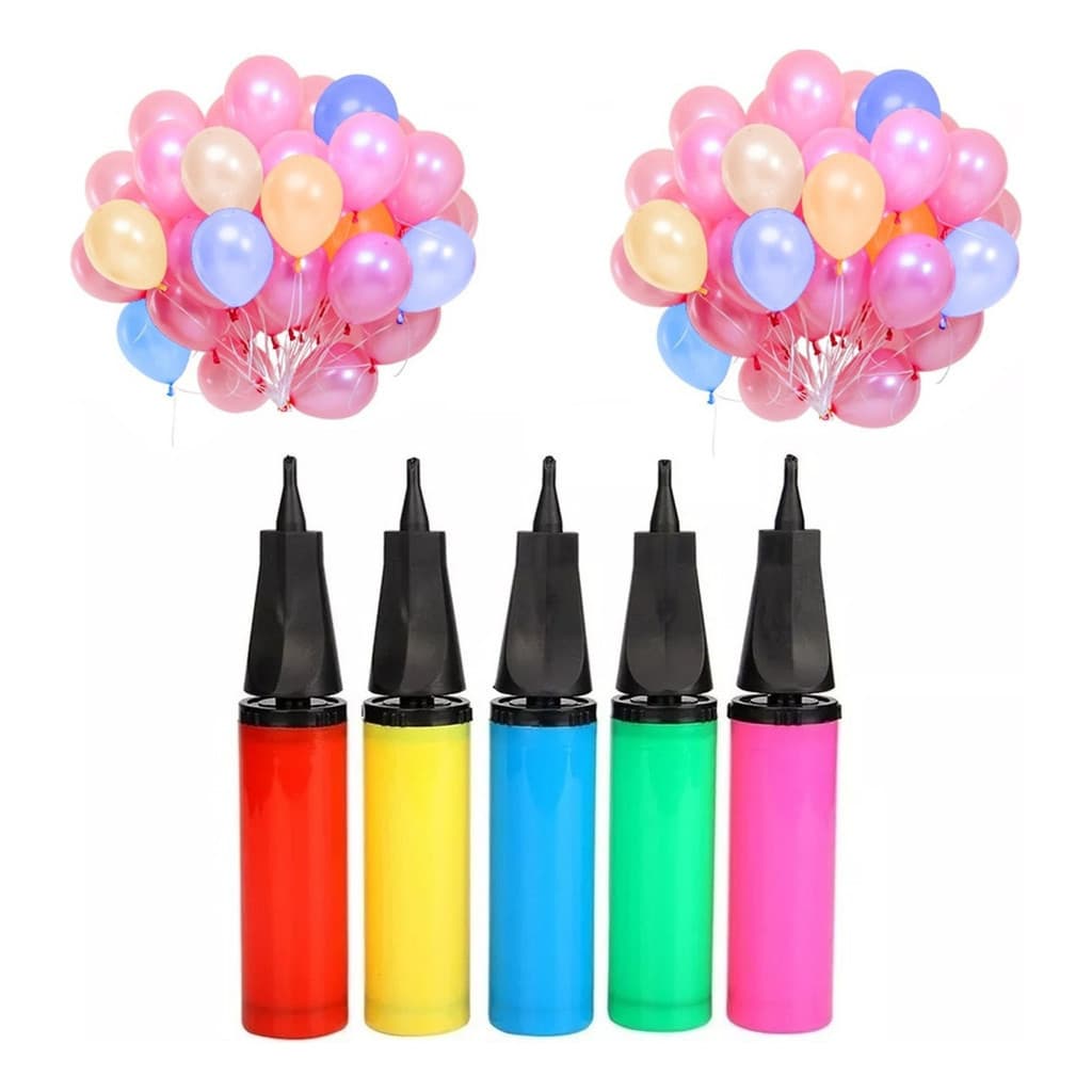 Bomba De Encher Bexiga Balão Inflador Bexiga Cor