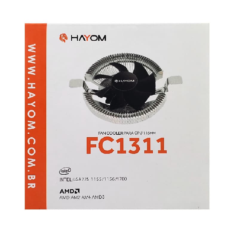 Cooler Intel AMD Processadores LGA 775 1200 1150 1151 1155 1156 AMD FM1 FM2 FM3 AM3 AM4 AM5