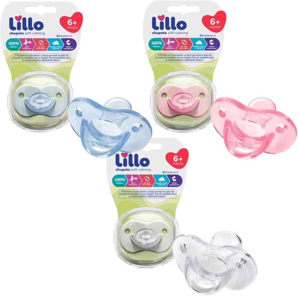 Chupeta Lillo infantil Soft Calming 100% Silicone