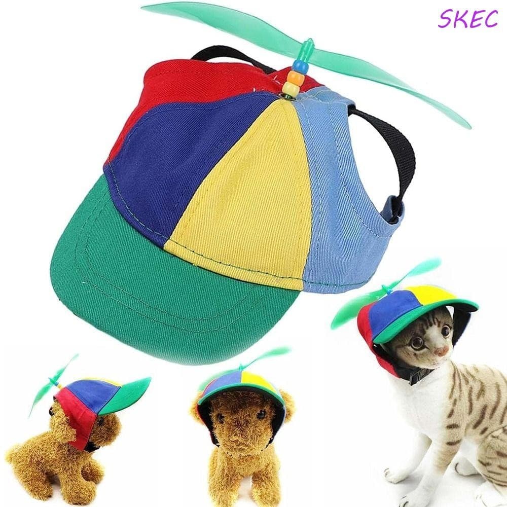 Boné De Beisebol Para Cães SKEC , Chapéu De Hélice Removível À Prova De Sol Animais De Estimação Superior Giratório Resp