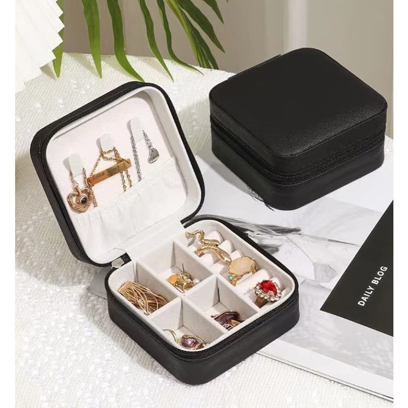 ANA KIT 12 pcs Porta Jóias Portátil Caixinha Bolsa de Armazenamento Colar Brincos Anéis