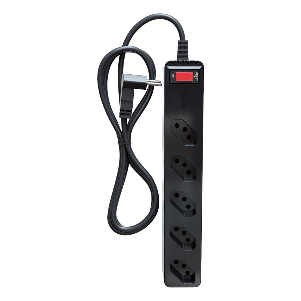 Filtro de linha com proteção contra surtos (DPS) bivolt - 5 tomadas 3 PINOS - iCLAMPER Energia 5 LCF