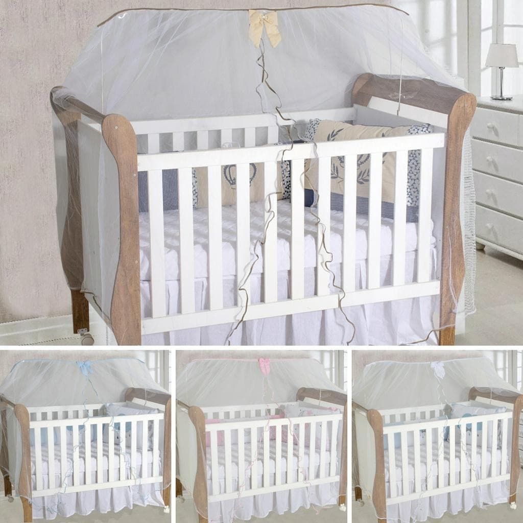 Mosquiteiro Berço Americano Ou Nacional Protetor Removível - Cores