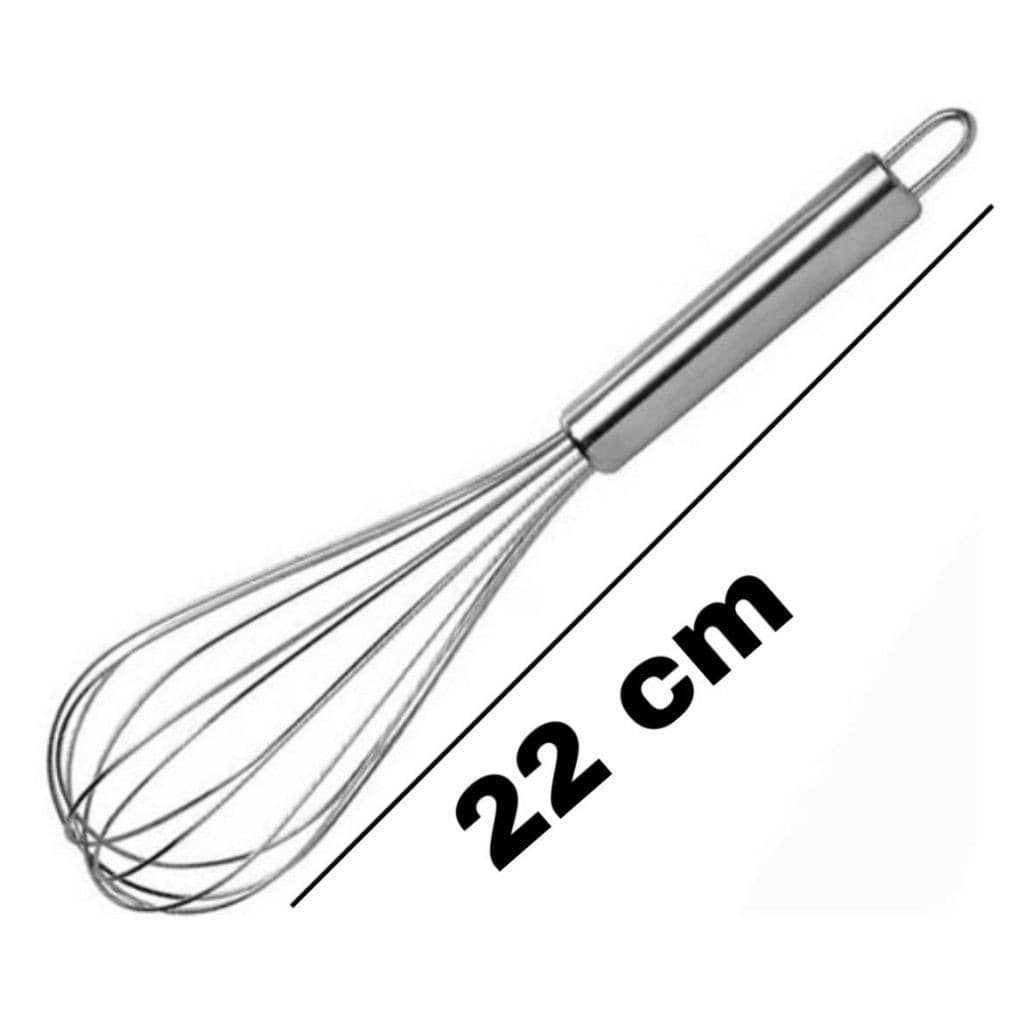 Batedor 22 Cm Fue Ovos  Em Aço Inox Para Cozinha Prático E Útil Na Hora Que For Fazer Suas Receitas Multiuso universal