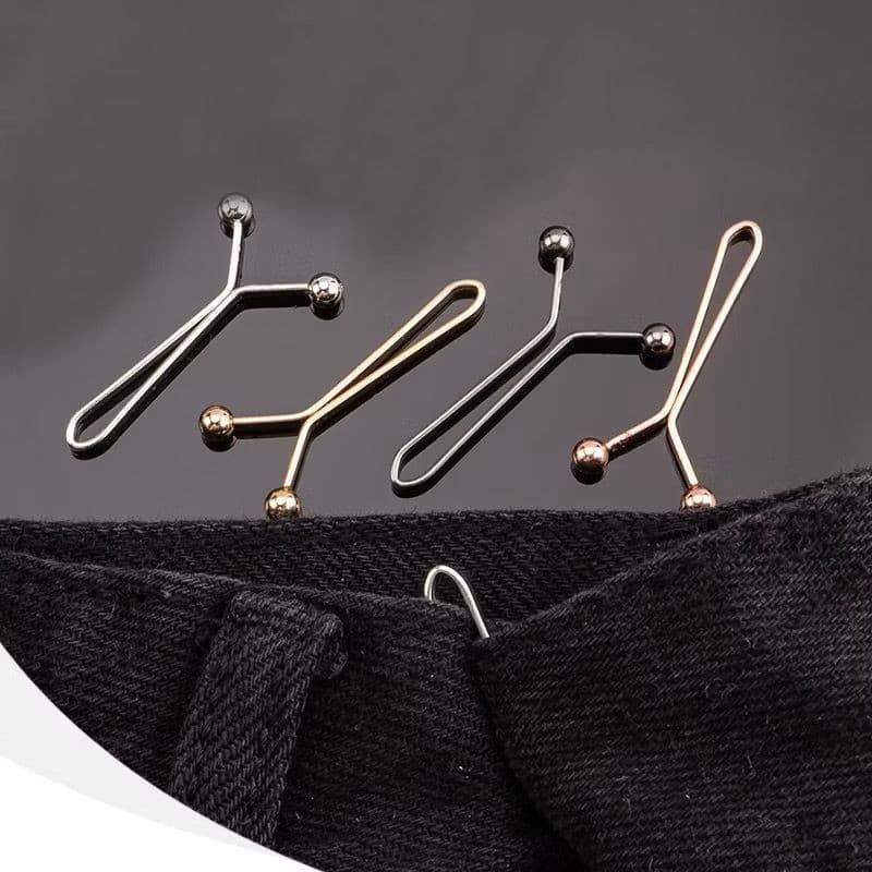 5 Clips Para Ajuste de Cintura Calças e Jeans Bermuda Shorts