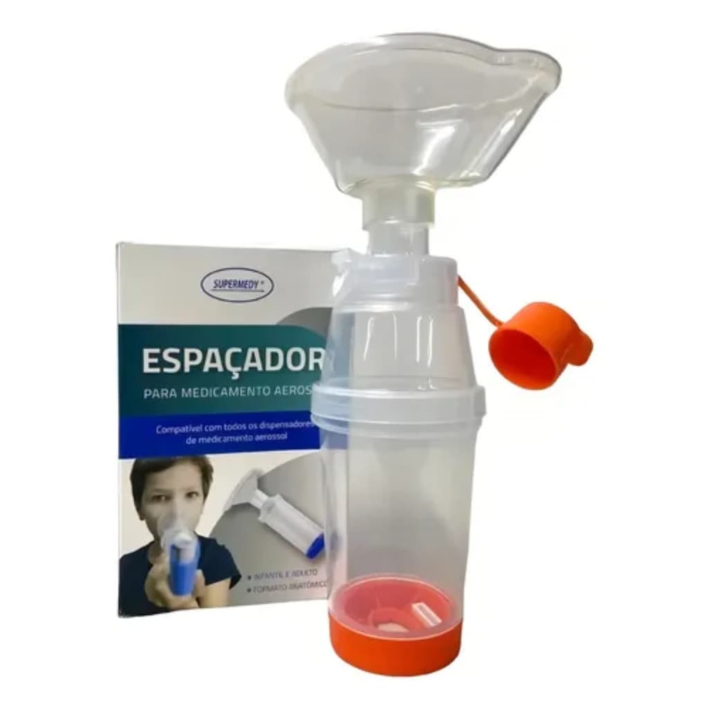 Espaçador P/ Medicamentos Aerosol Adulto Infantil Supermedy