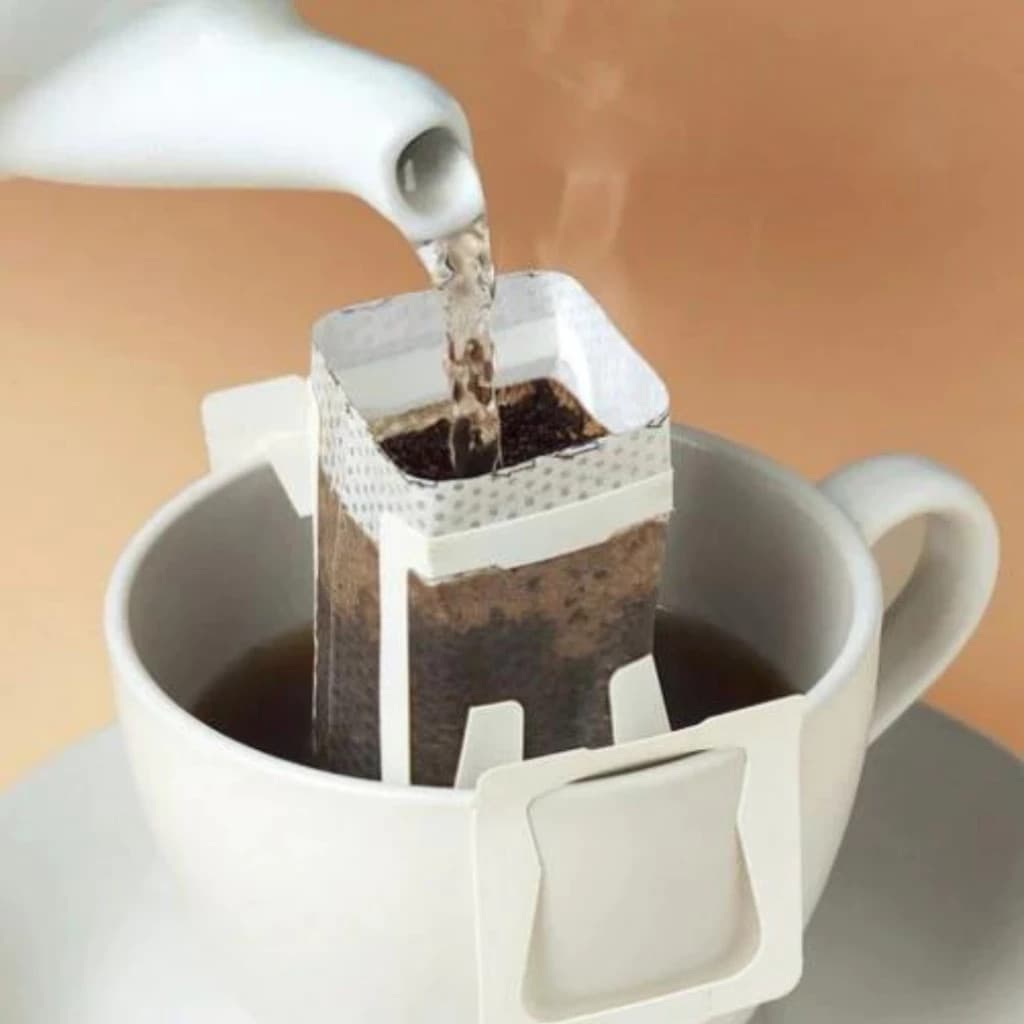 KIT 50 a 150 Coador de Café Descartável Individual Filtro de Papel Portátil com Abas para Dose Única