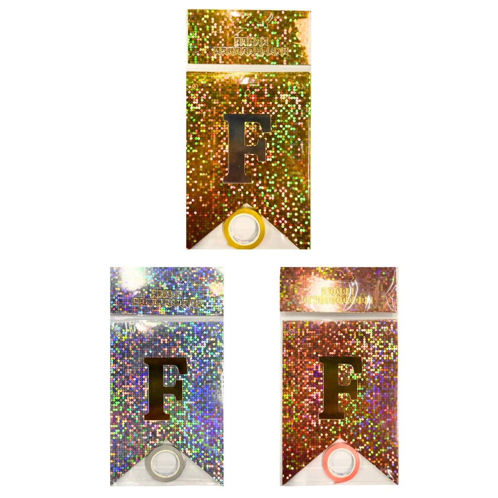 Bandeira Feliz Aniversário Holografica Banderola Letras Faixa Decorativa festa aniversario surpresa