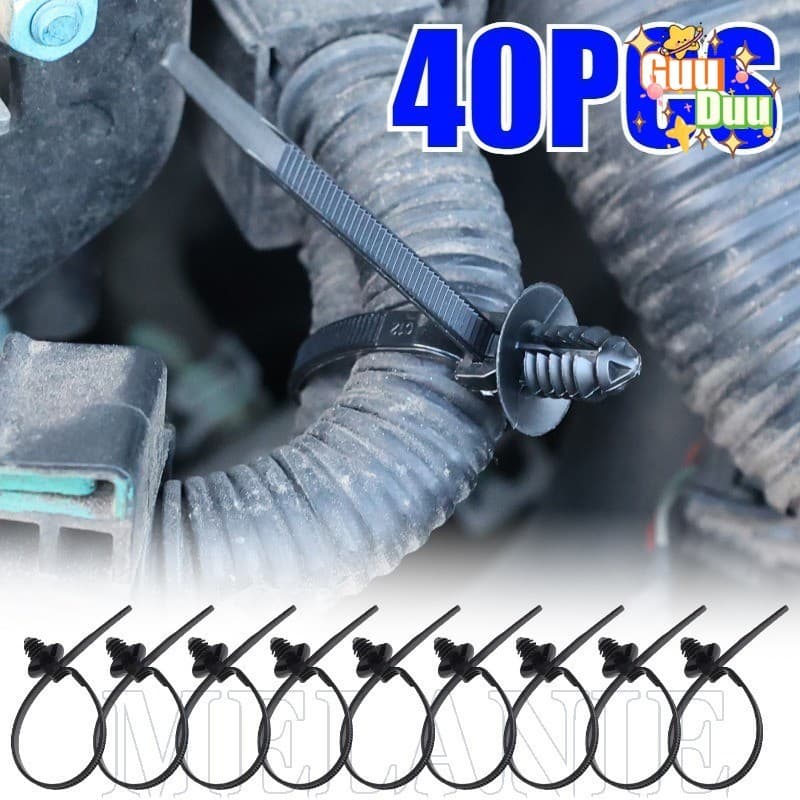 Abraçadeiras De Nylon Com Travamento Automático-Fixadores De Chicote Elétrico Automotivo-Ferramentas De Empacotamento De