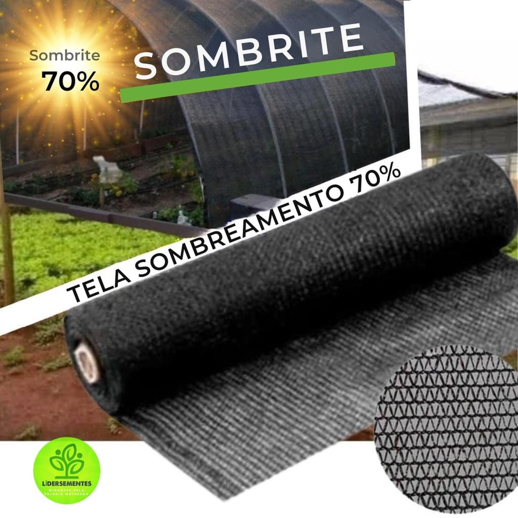Tela Agrícola Sombrite 70% Raschel Estufa Mudas Sombreamento  Horta Cultivo Gado Garagem Pergolado