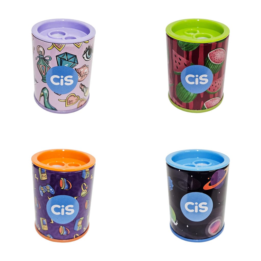 Apontador Duplo c/ Depósito Grande e Corpo de Metal 500 CIS