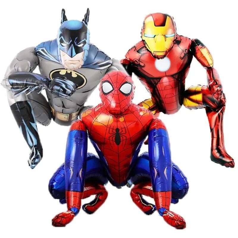 3D Grande Folha Spiderman Balões Homem De Ferro Festa De Aniversário Decoração Dos Desenhos Animados Brinquedo Das Crian