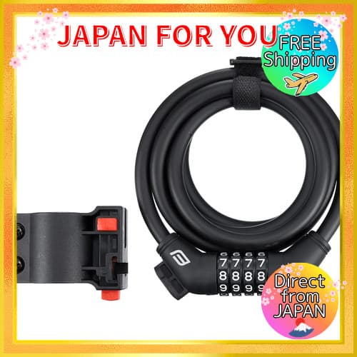 FORCE (Força) Suporte para bicicleta com cadeado Preto Diâmetro do fio 10mm x 180cm