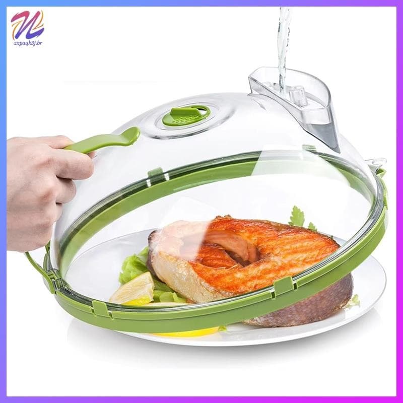 Tampa De Respingos De Micro-Ondas Com Ventilação E Alça De Vapor , Placa Transparente De 10 Polegadas , Utensílios De Co
