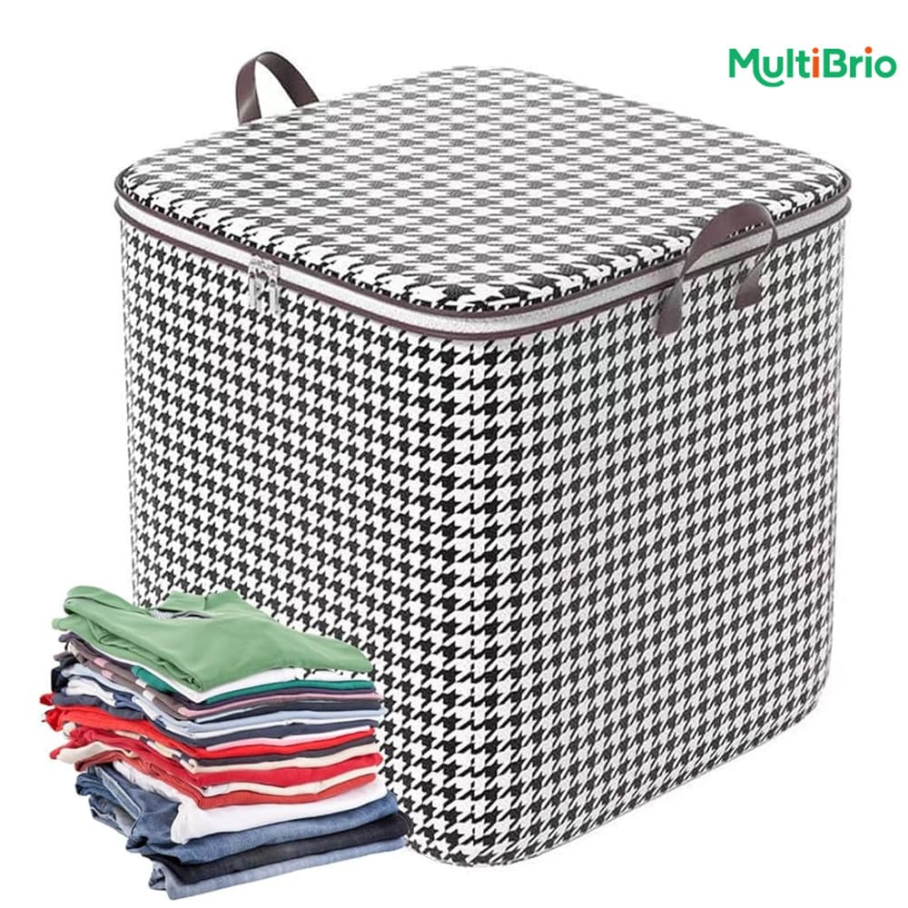 Kit de Caixas Organizadoras para Quarto e Lavanderia – 100L, 140L, 180L – Ideal para Têxteis