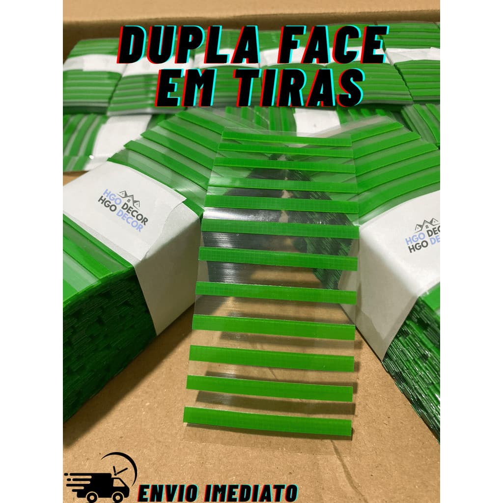Fita Dupla Face Extra Forte Fracionada Para Placas PVC 3D, Painéis Ripados e Cabeceiras