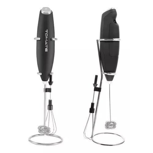 MINI MIXER MISTURADOR DE BEBIDA E FOUET PORTATIL C/ SUPORTE Á PILHA SRQ008