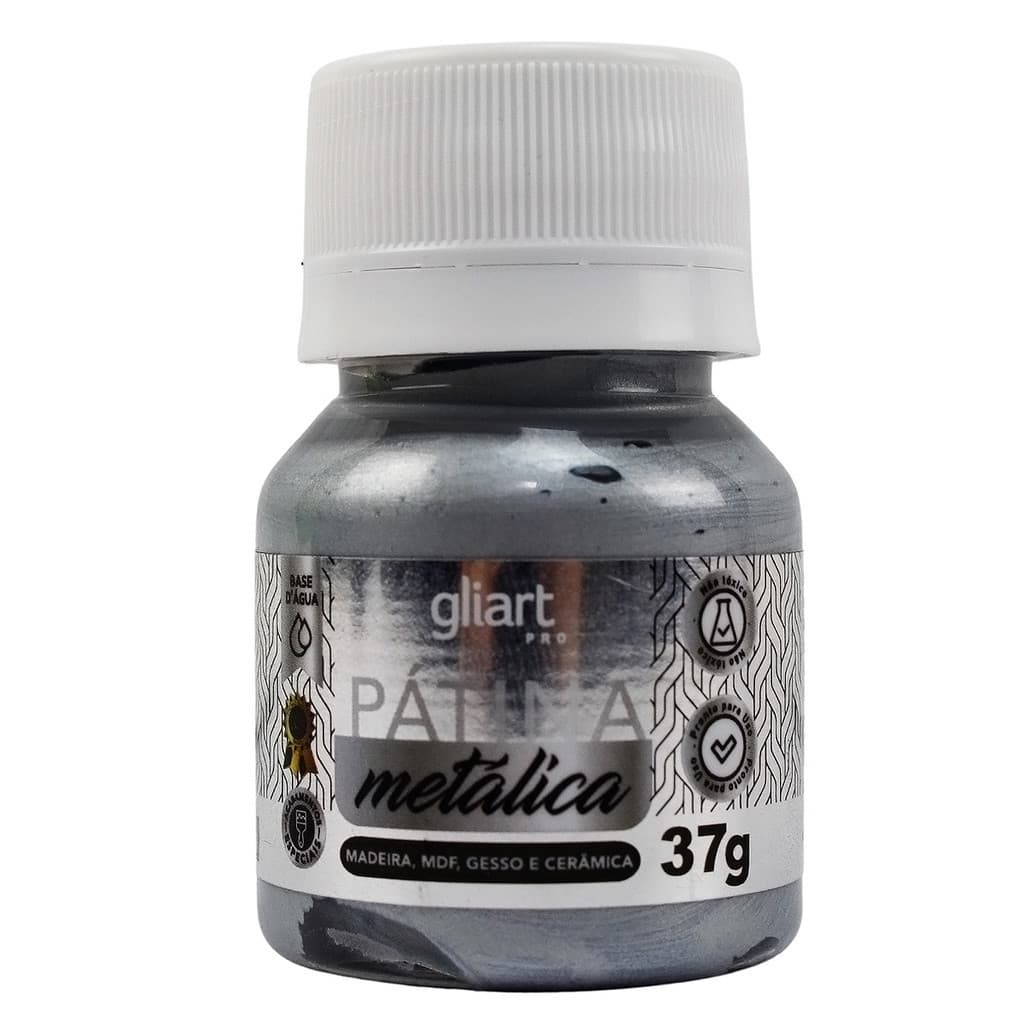 Pátina Metálica 37g Prata Gliart - Pa6543