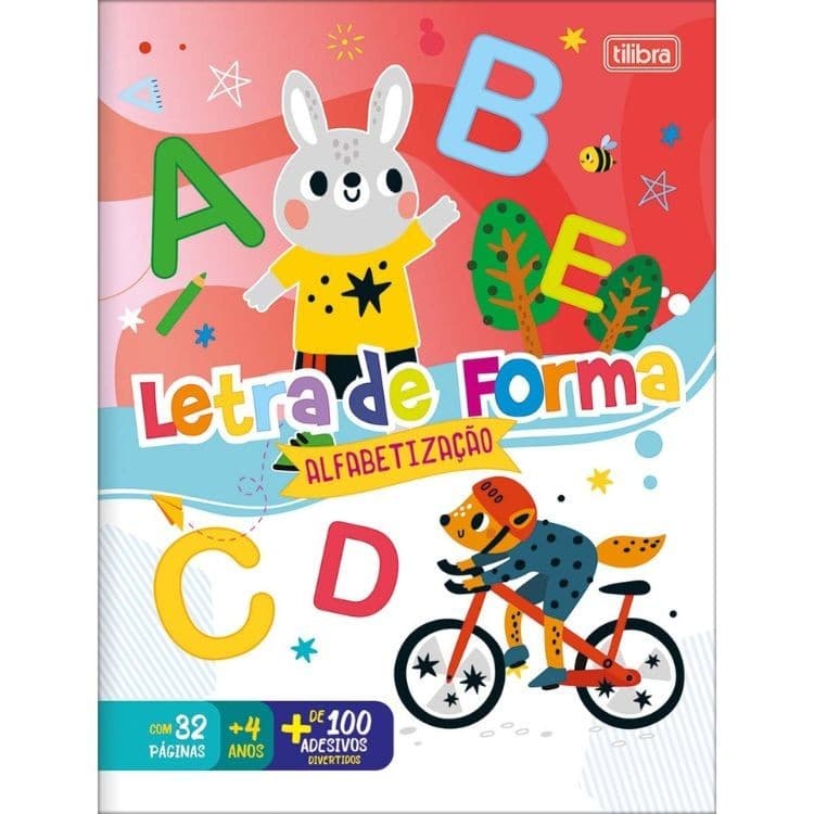 Cartela Alfabética Letra de Forma 32 Páginas 353353 TILIBRA