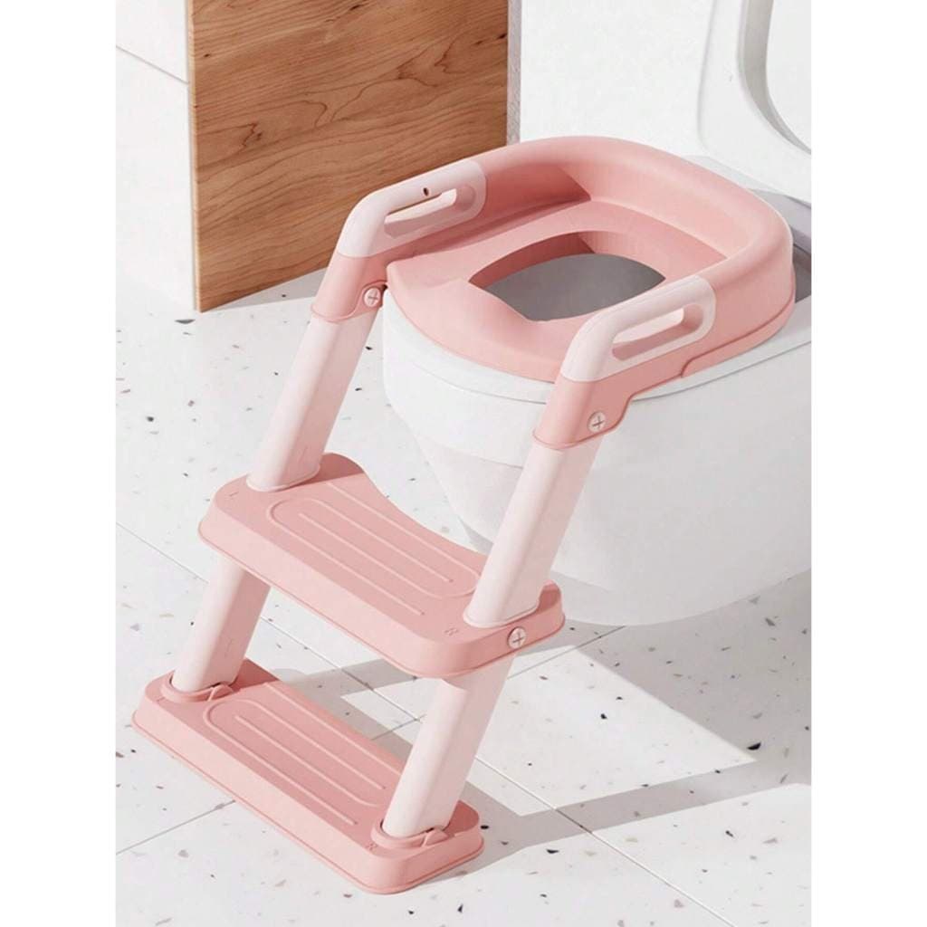 Troninho Infantil Com Escada Assento Redutor Vaso Sanitário