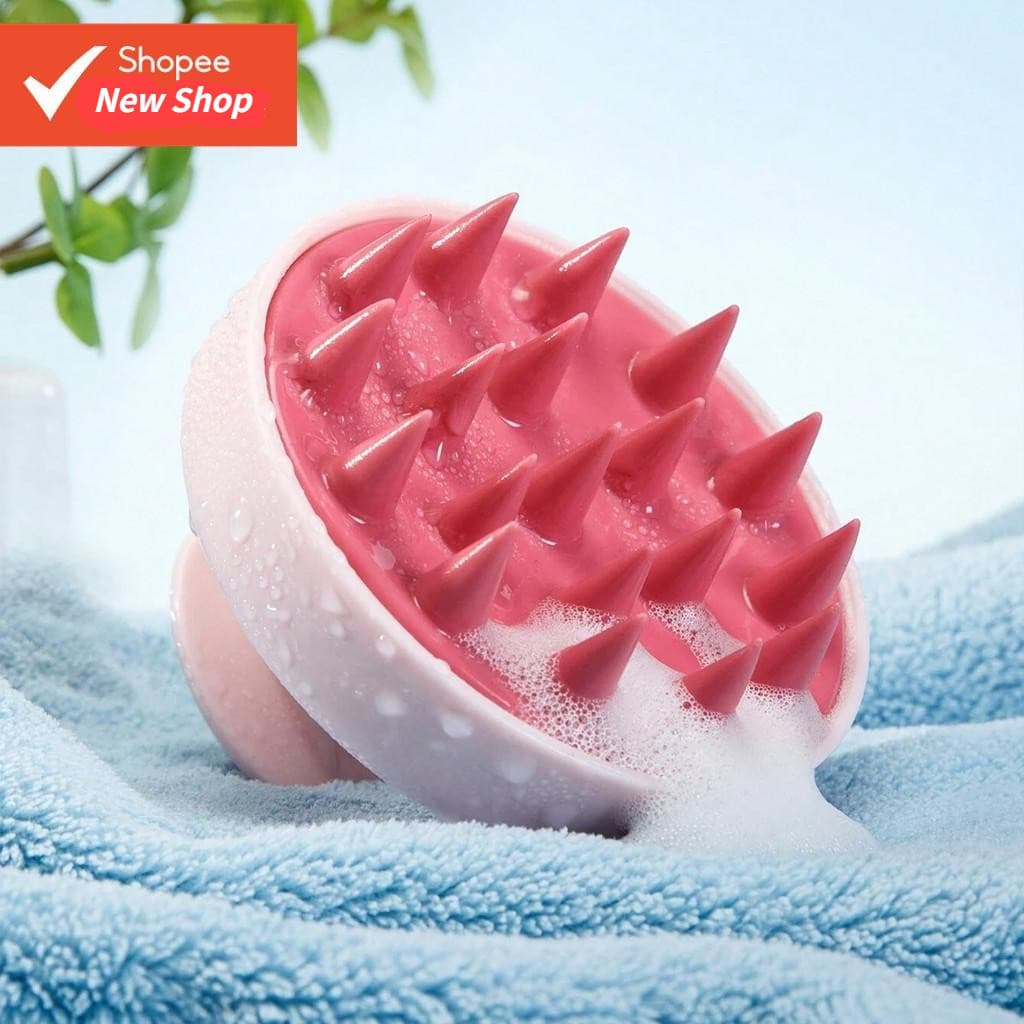 Massageador De Couro Cabeludo Shampoo Escova De Silicone Macio Escova de Lavar Cabelo Capilar Espuma