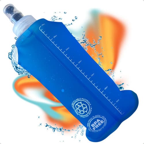 Garrafa Hidratação Silicone Soft Flash 350ml Dobrável