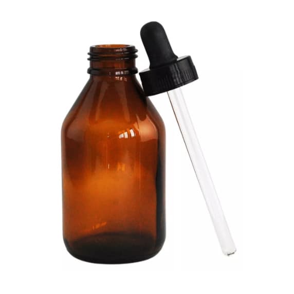Frasco De Vidro Conta Gotas 100ml (5 Unidades)