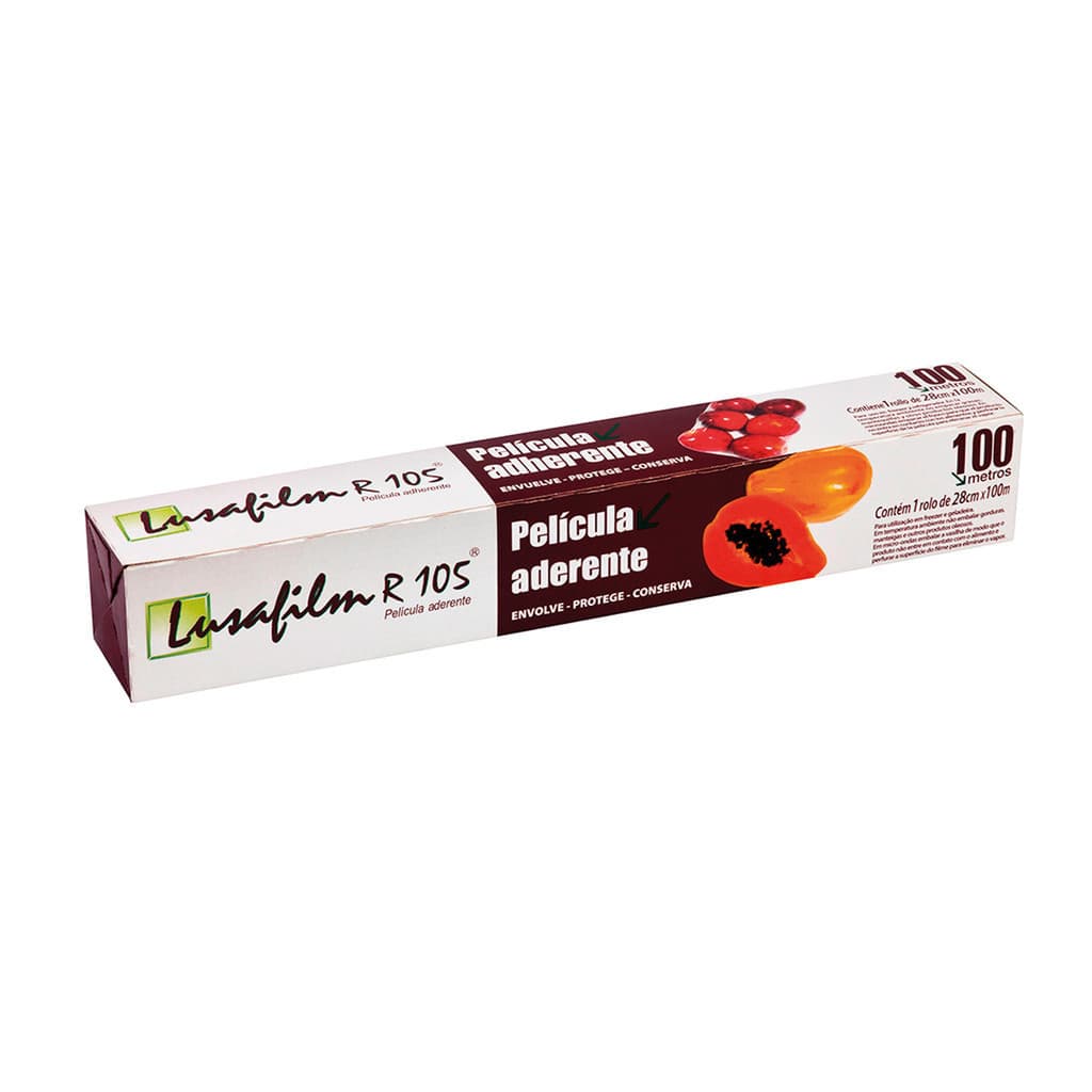 Bobina Rolo Plástico Filme P/ Cozinha Pvc 28cmx100m Lusafilm