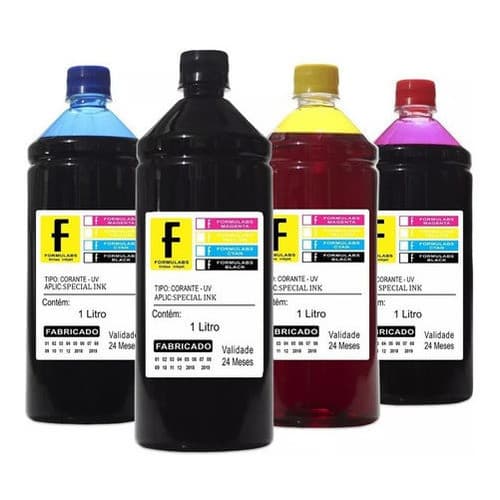 Kit 4 Tinta Compatível HP Tank Série 510 Formulabs 400ml