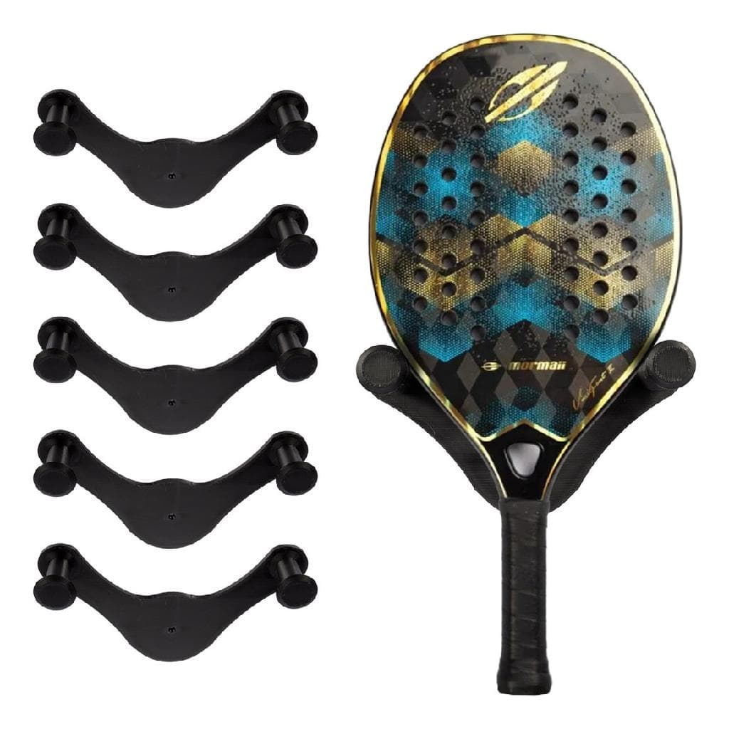 Kit 5 Suporte De Parede Para Raquete De Beach Tennis Tênis