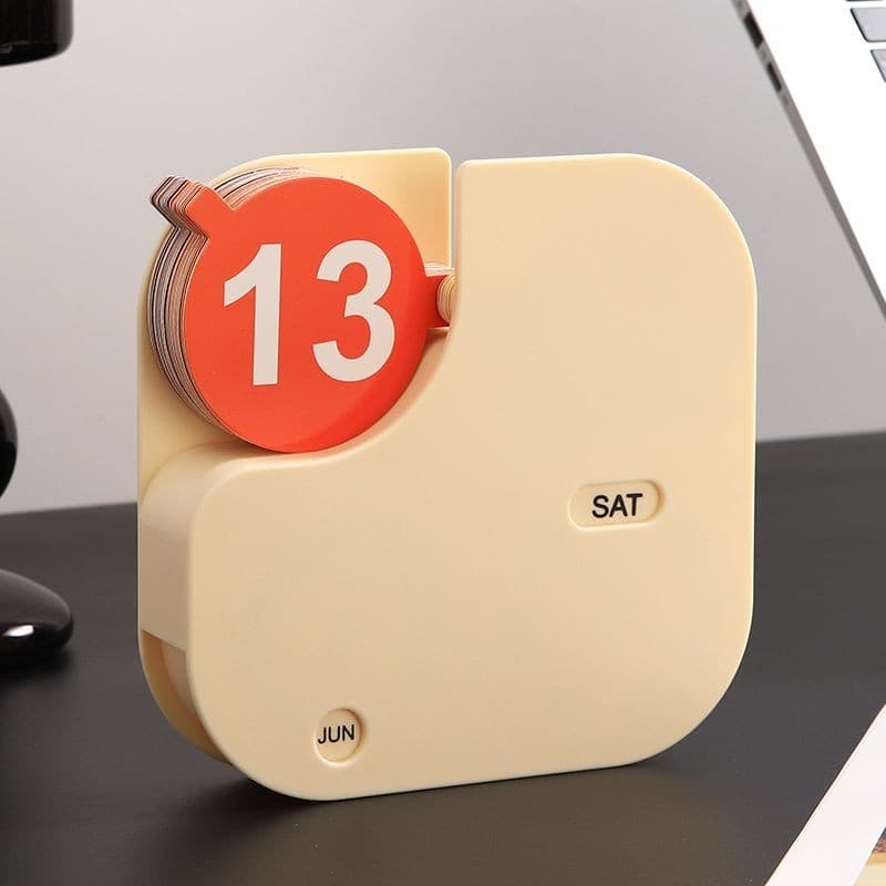 Calendário de Mesa Estilo Creme Calendário de Mesa 2024 Calendário de Escritório Posição de Trabalho Desktop Desktop Sala de Estar TV Gabinete Decoração de Casa