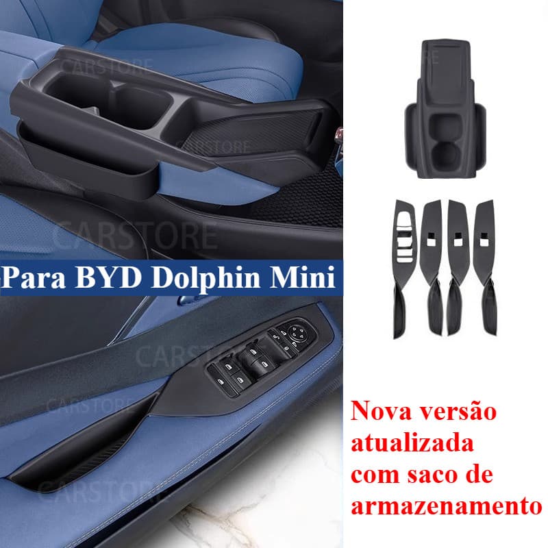 Para BYD Dolphin Mini Almofada De Silicone Com Controle Central Tudo Incluído Placa De Carregamento Sem Fio Capa Proteto