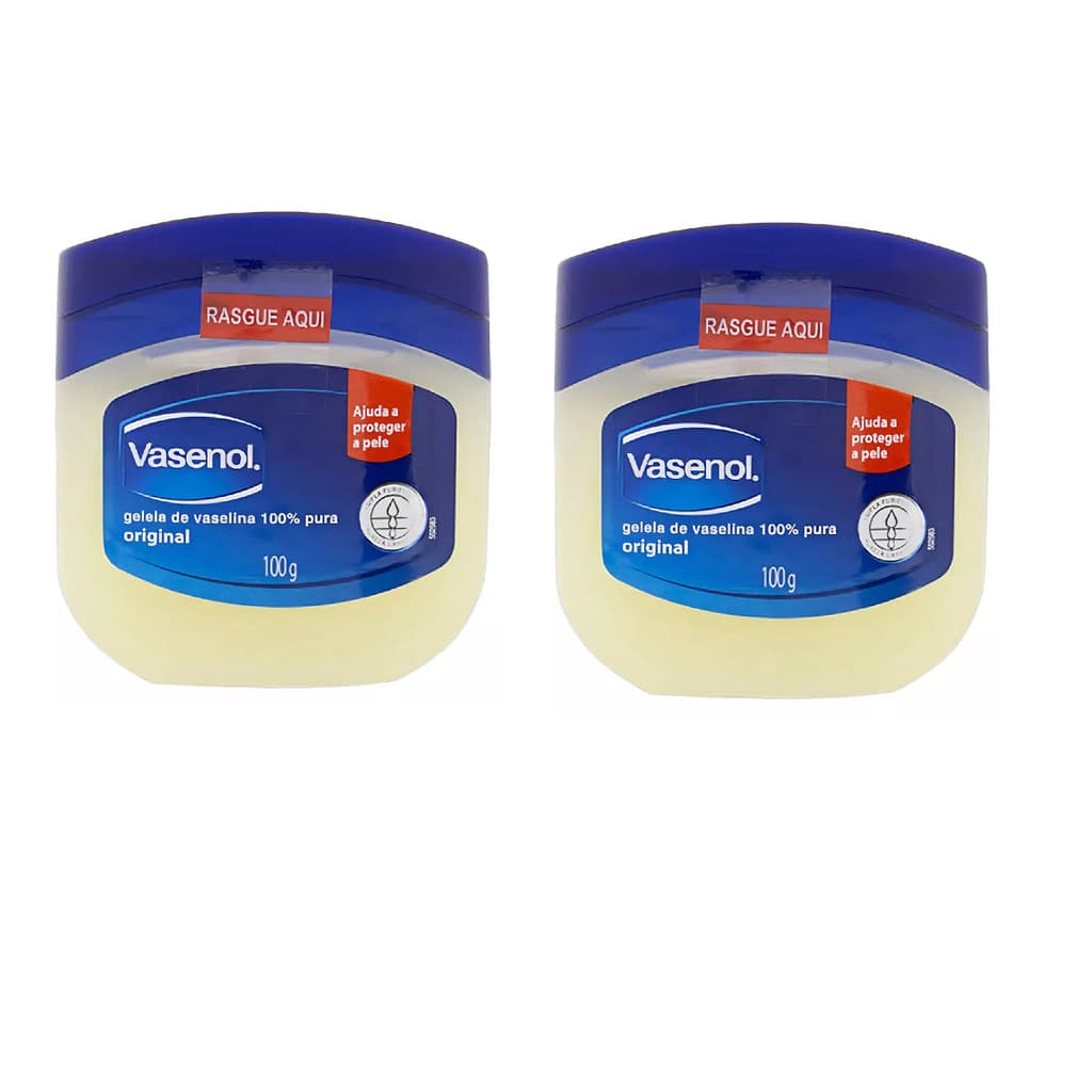 Kit 02 Vasenol Geleia De Vaselina 100% Pura 100g
