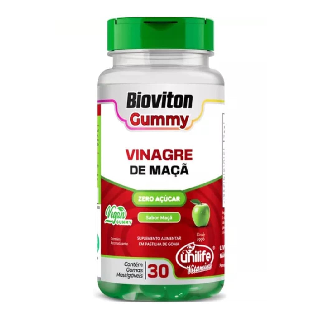 Gummy Vinagre De Maçã 30 Gomas - Unilife