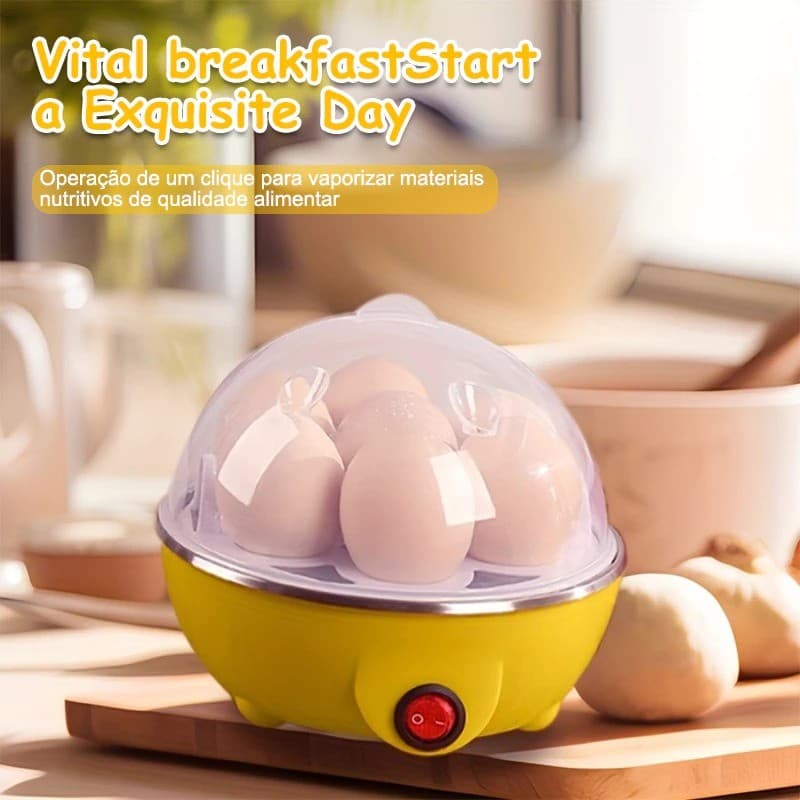 Promoção | Cozedor de Ovos Elétrico Portátil Cozinha à Vapor 110V/220V