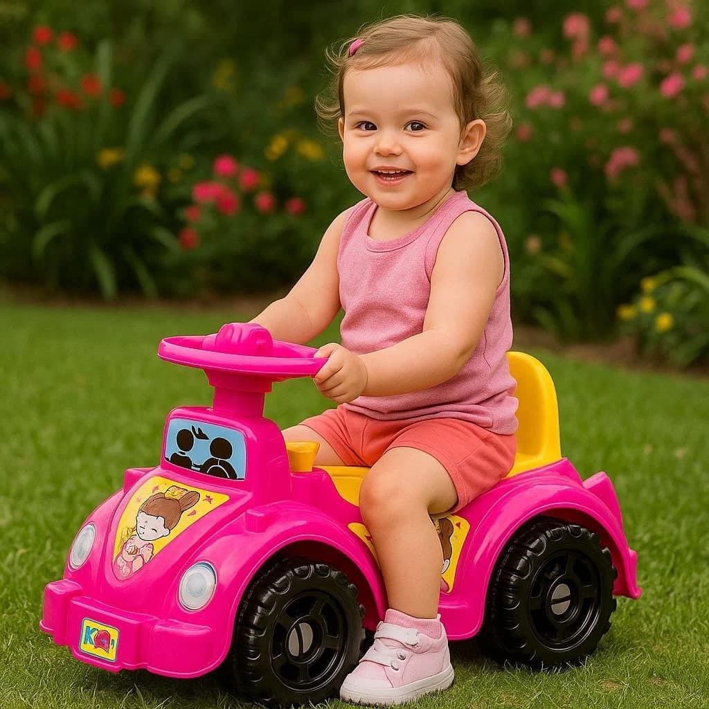 Carrinho Andador Crianças Buzina Brinquedo Quadriciclo Bicicleta Triciclo Empurra Presente Motinha