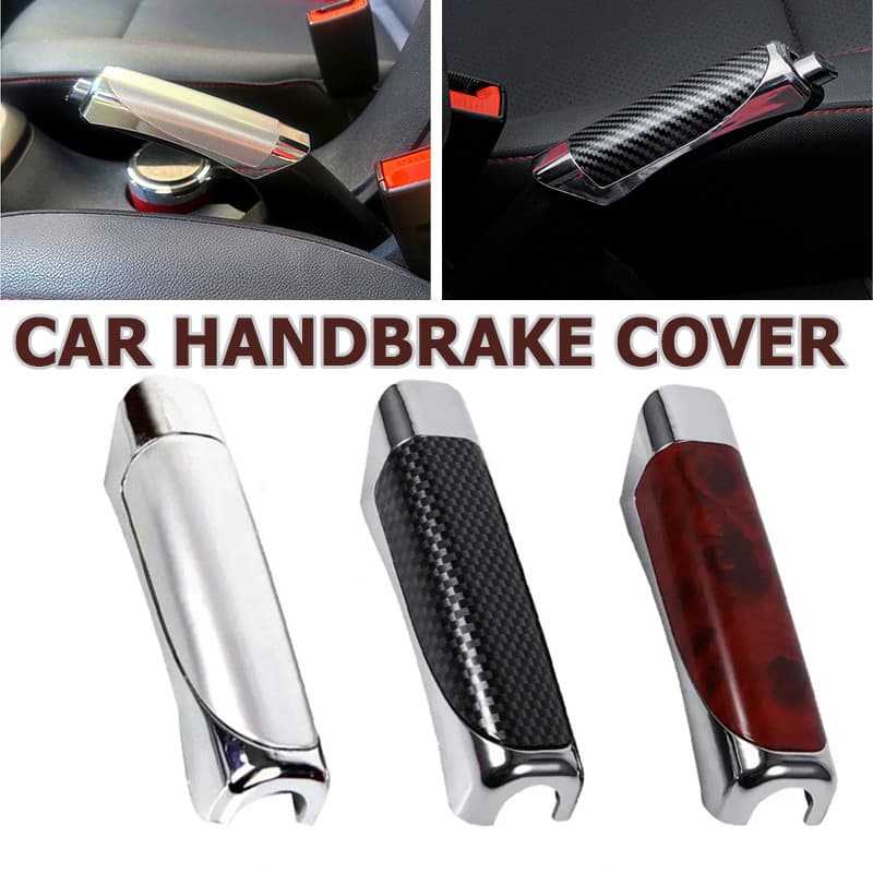 Capa Do Freio De Mão Carro Estacionamento Em Fibra De Carbono Acessórios Internos Da Concha De Decoração