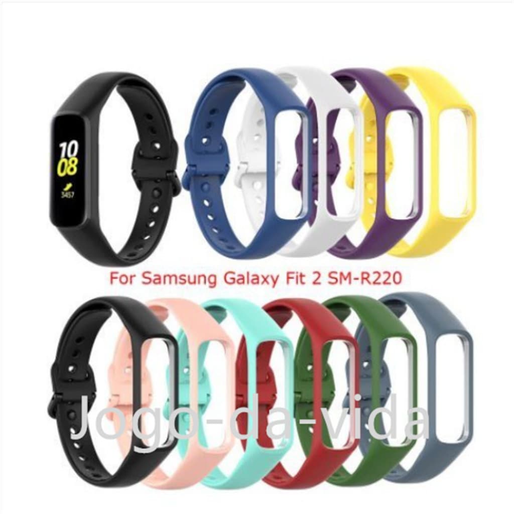 Pulseira de silicone Colorida para Samsung Galaxy Fit 2 Sm-R220 DK store DK store